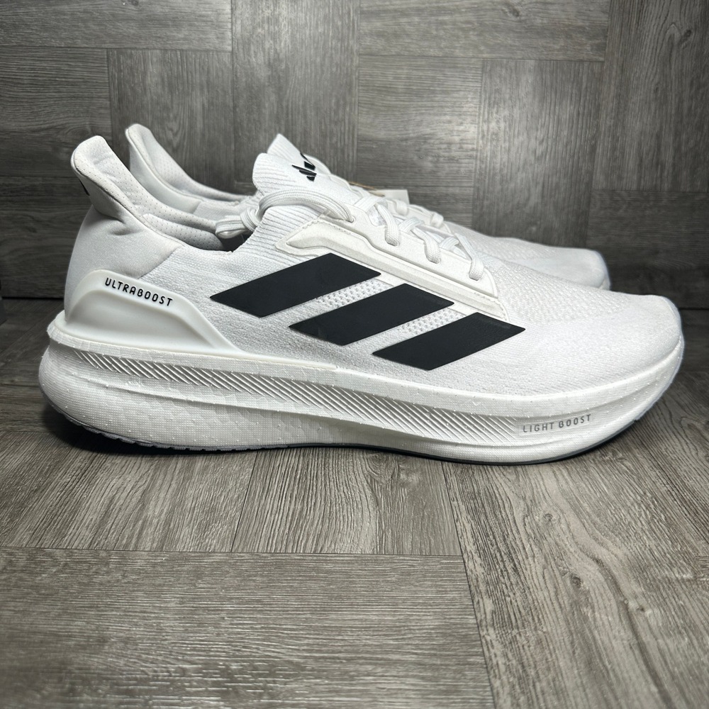 Adidas Ultraboost 5X Running Shoes Mens 18 White Black IH3111 NEW
